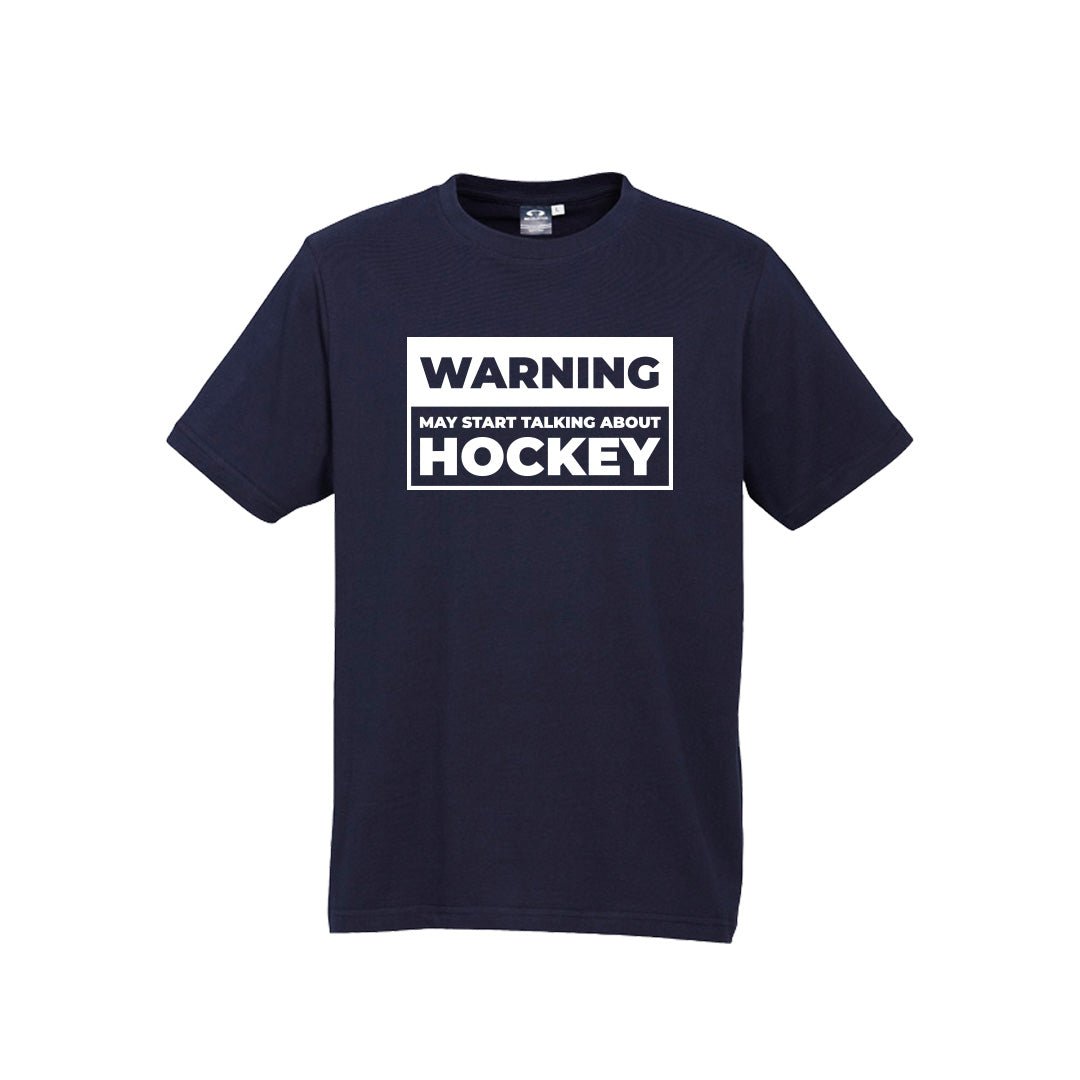 Warning May Start Talking Hockey T-Shirt - Just Hockey