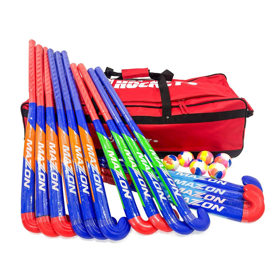 School Pack - Plastic 30 Bundle (Sticks, Balls, Bag)
