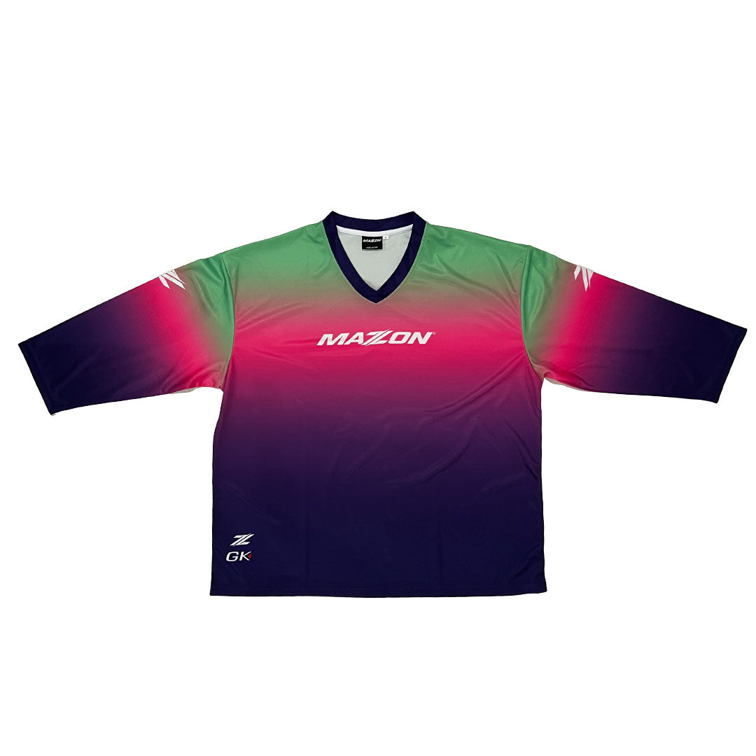 Mazon TriColour Print Long Sleeve Smock