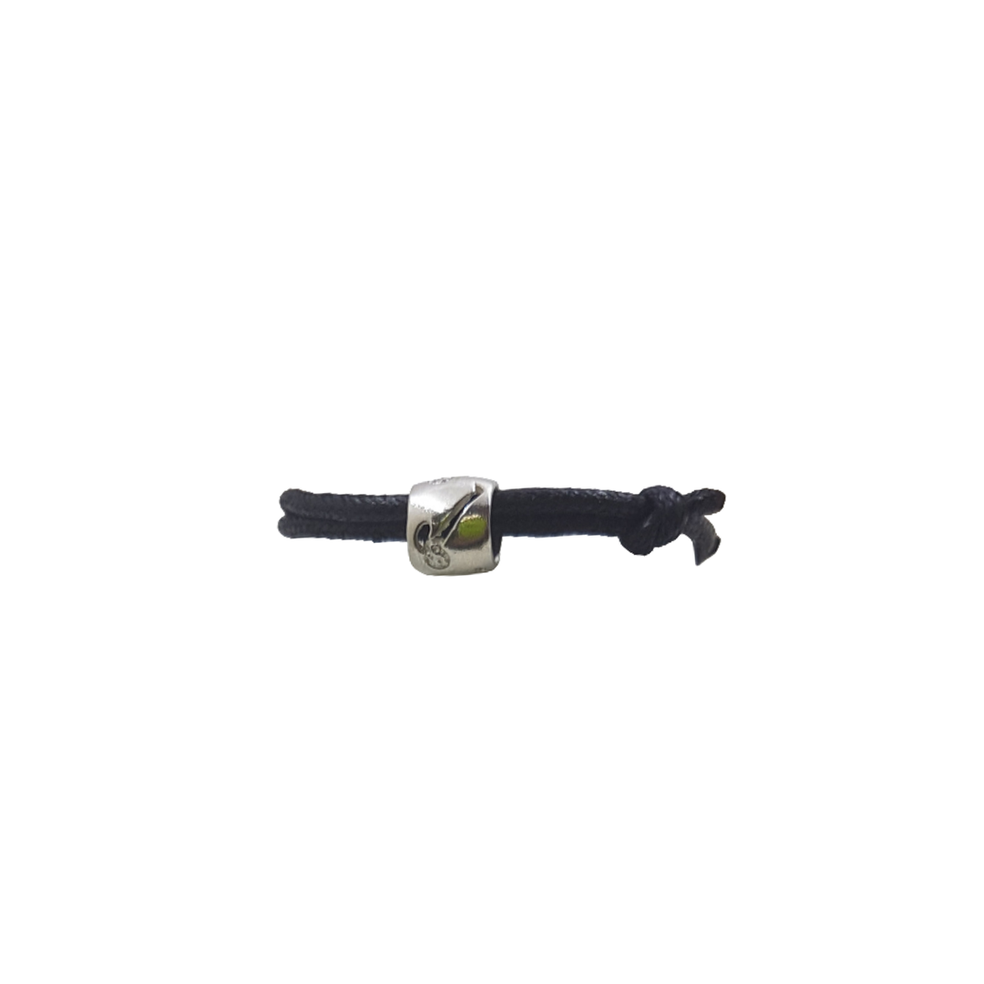 Jewellery Hockey Bead on Cord Bracelet (Silver)