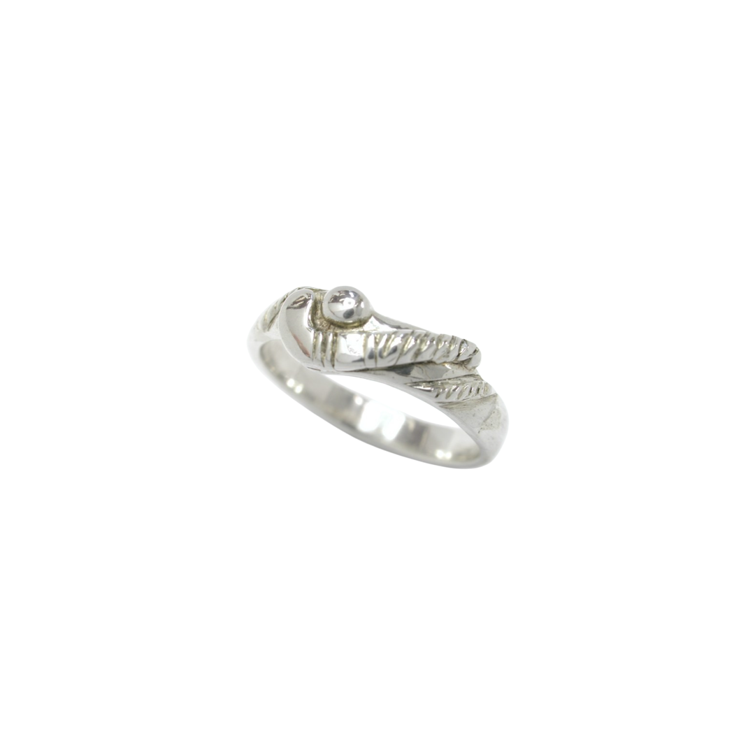 Jewellery Ring Hockey Slim Design Adjustable (Silver)