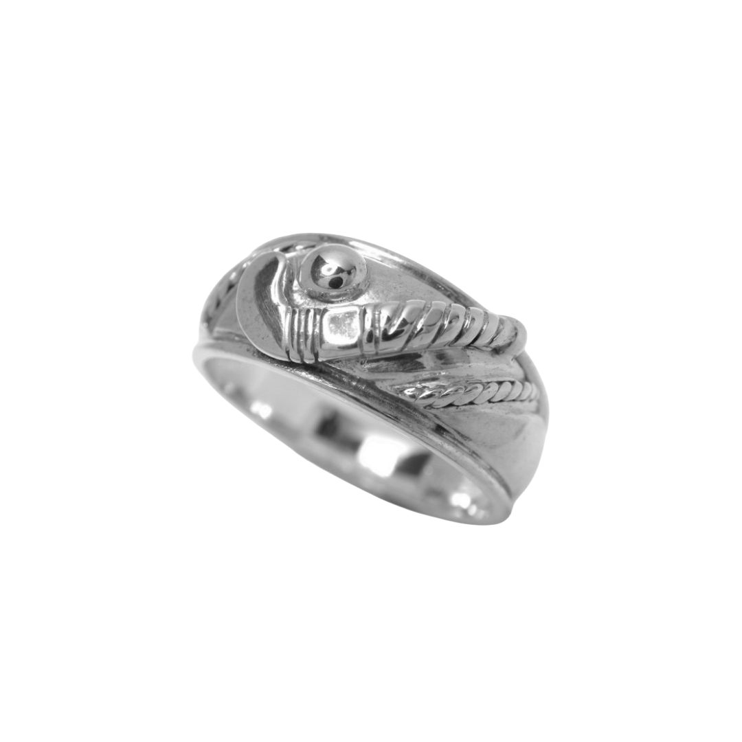 Jewellery Ring Hockey Large Finger (Silver)