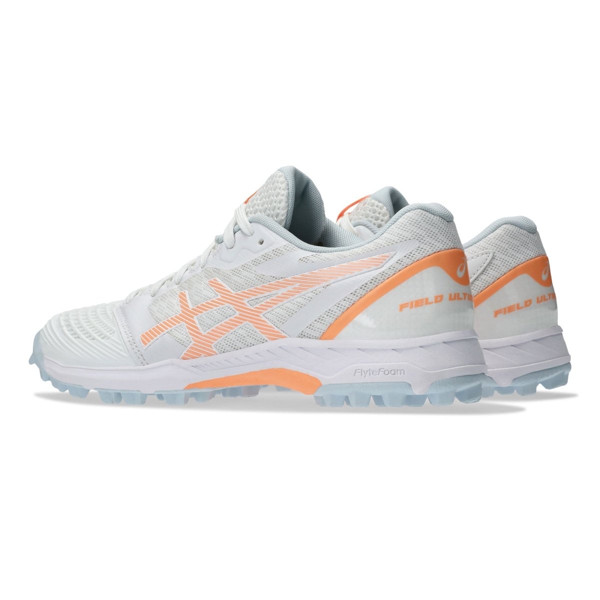 Asics Field Ultimate FF 2 Womens (White/Bright Sunstone) - Just Hockey