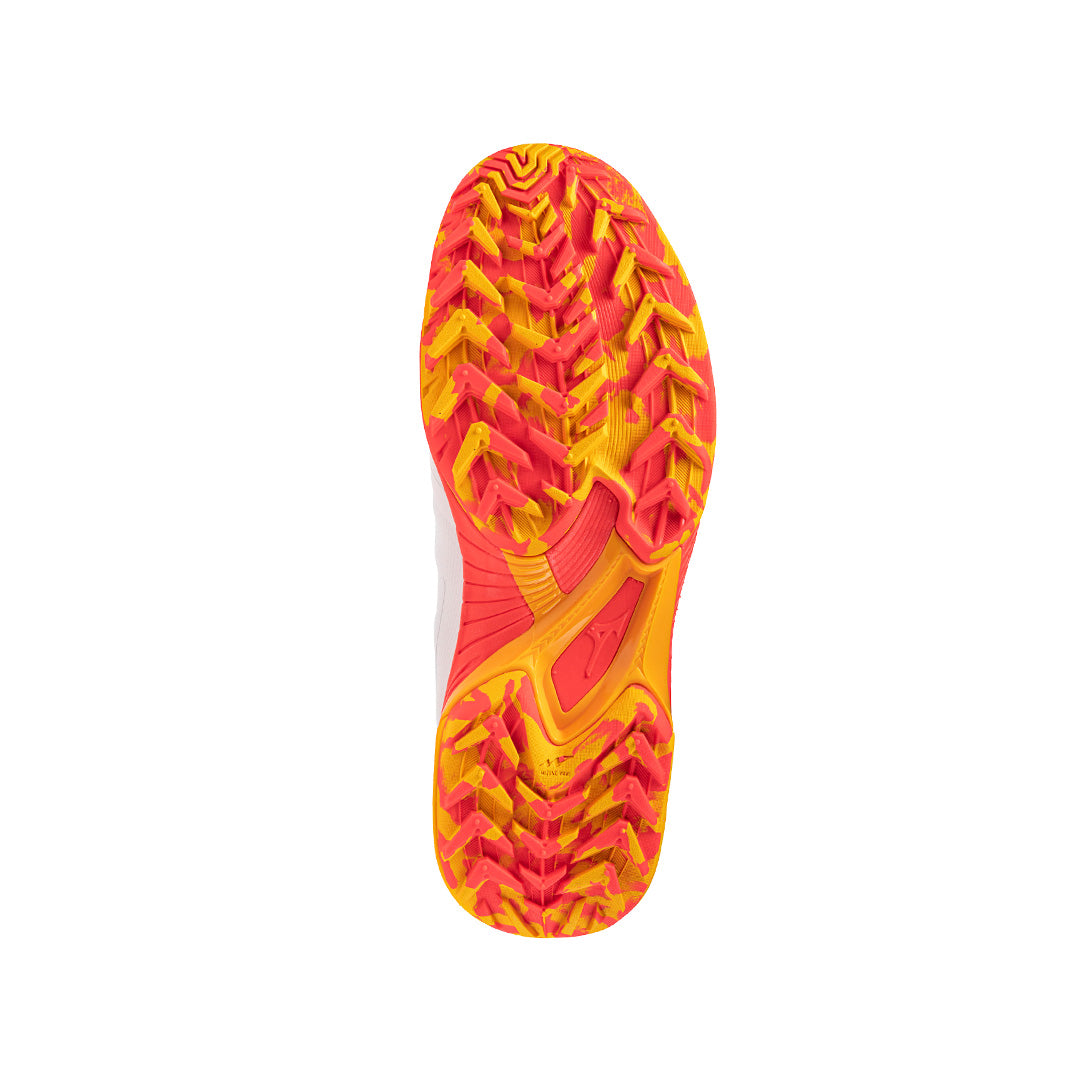 Mizuno Wave Panthera 2 Unisex (White/Fiery Coral/Citrus) - Just Hockey