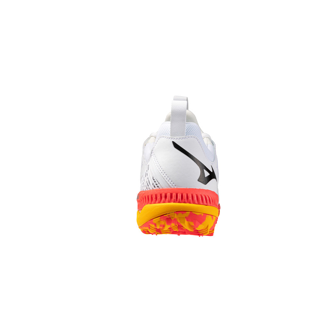 Mizuno Wave Panthera 2 Unisex (White/Fiery Coral/Citrus) - Just Hockey