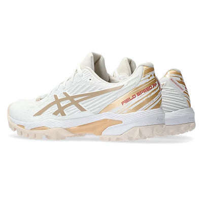 Asics Field Speed FF White/Champagne (Womens) - Just Hockey