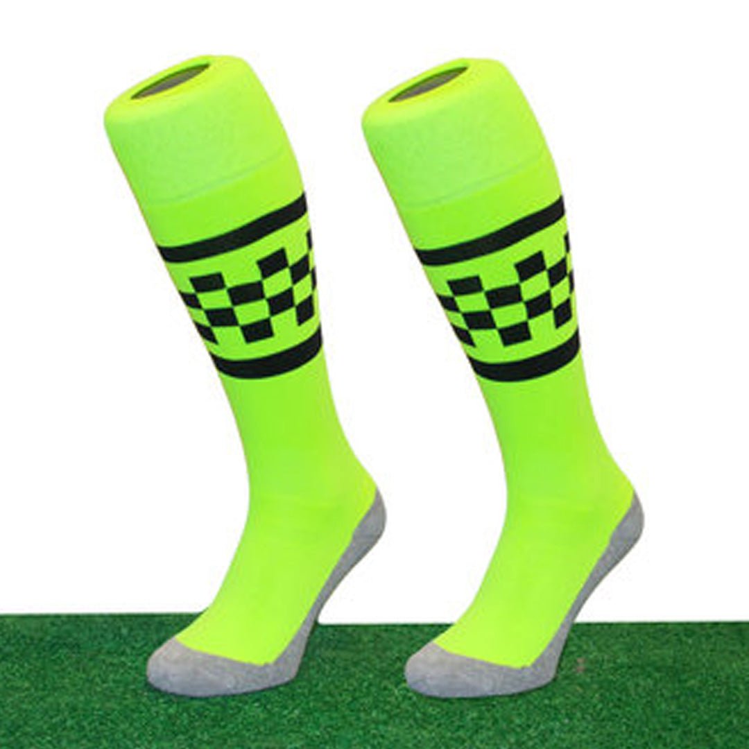 Hingly Fun Socks - Checkers Yellow - Just Hockey