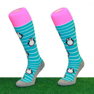 Hingly Fun Socks Stripe Pinguin (Blue) - Just Hockey
